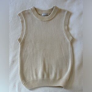 Elegant Beige Sweater Vest